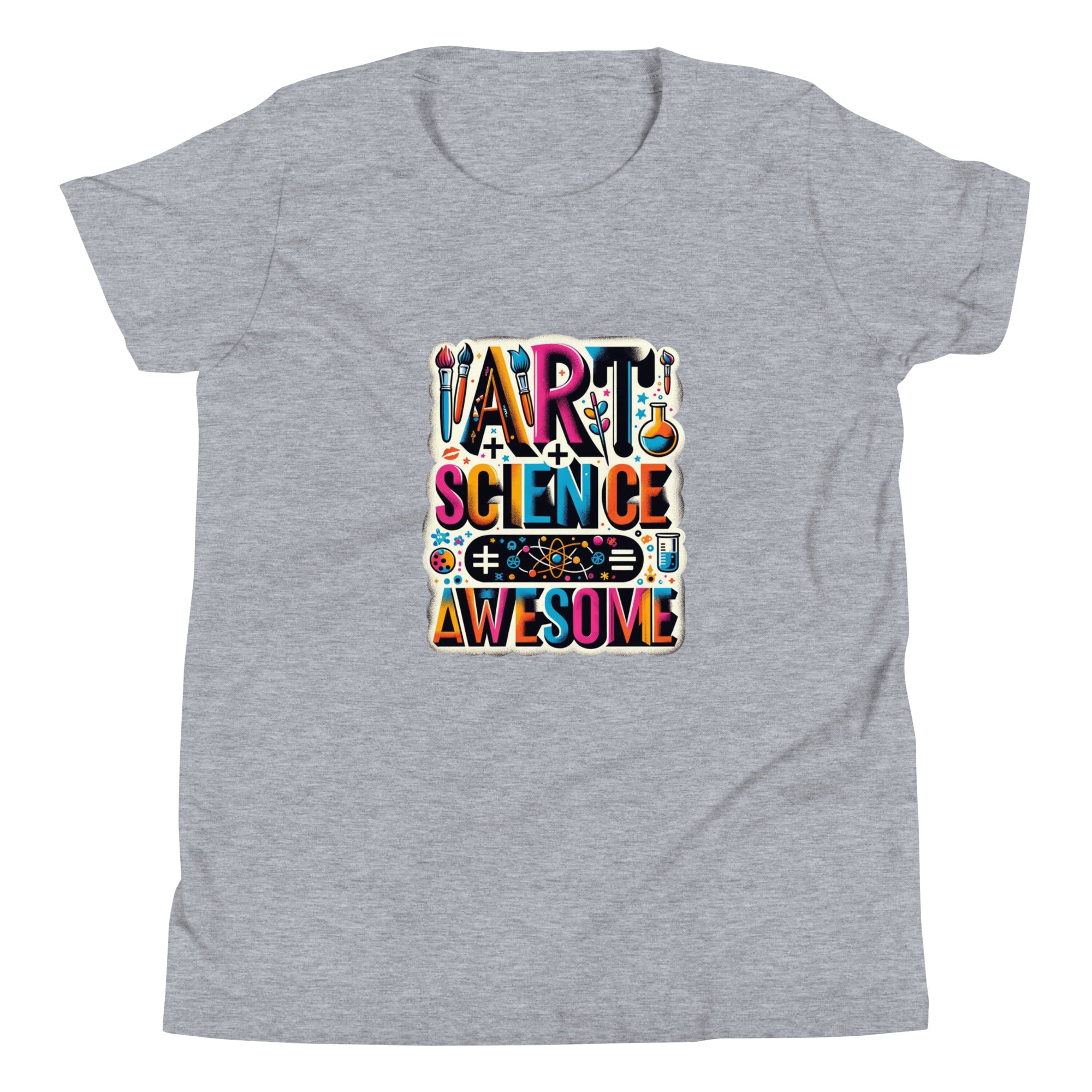 Art and Science = Awesome Unisex Kids' T-Shirt - STEAM Evolution Inspirational Tee