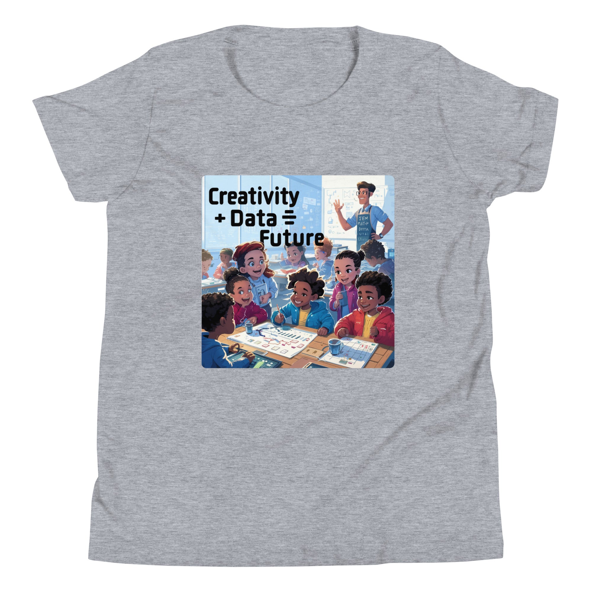 Creativity + Data = Future Unisex Kids' T-Shirt - STEAM Evolution Educational Tee