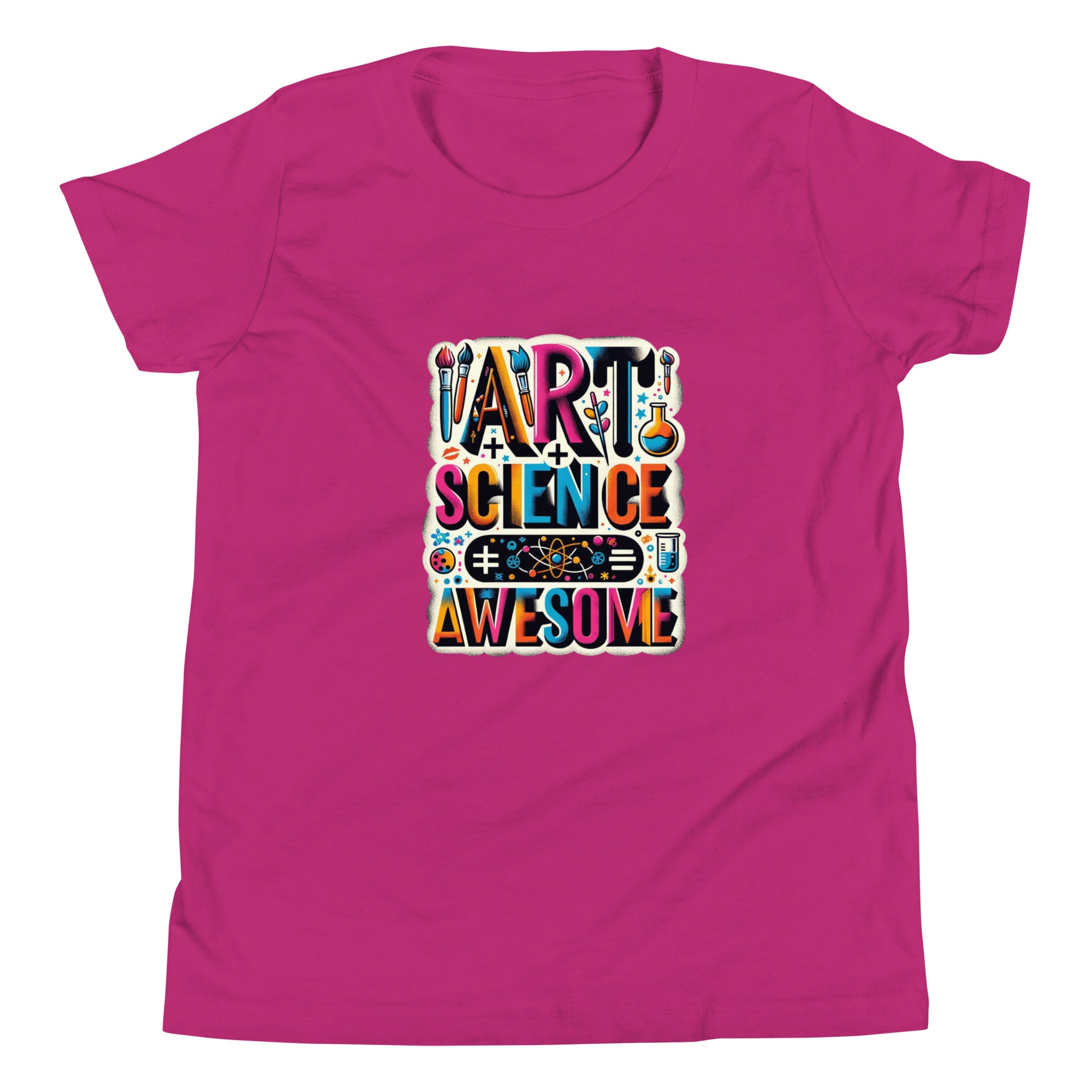 Art and Science = Awesome Unisex Kids' T-Shirt - STEAM Evolution Inspirational Tee