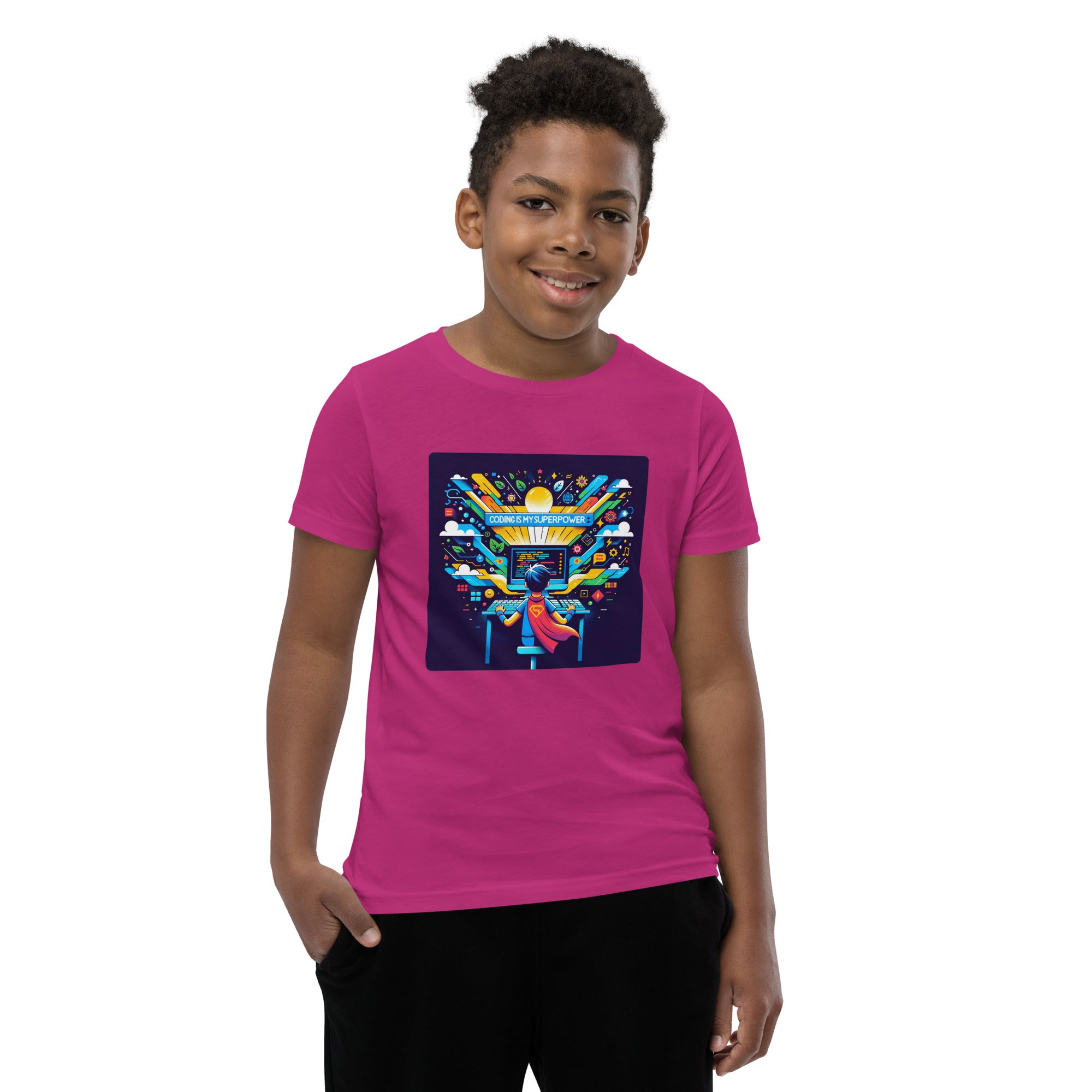 Coding Is My Superpower - Boys' Coding Tee | STEAM Evolution