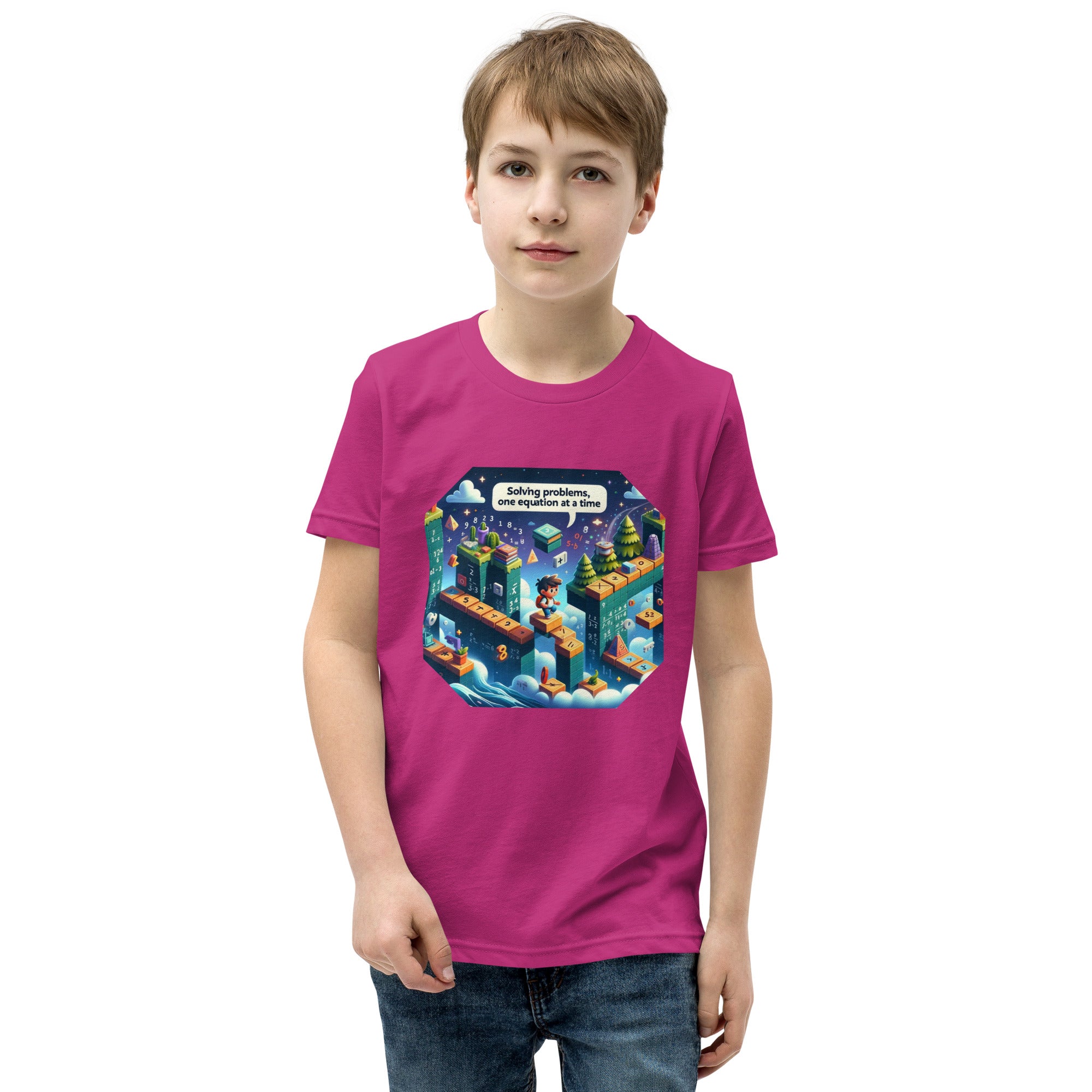 Solving Problems One Equation At A Time - Boys' Math Tee | STEAM Evolution