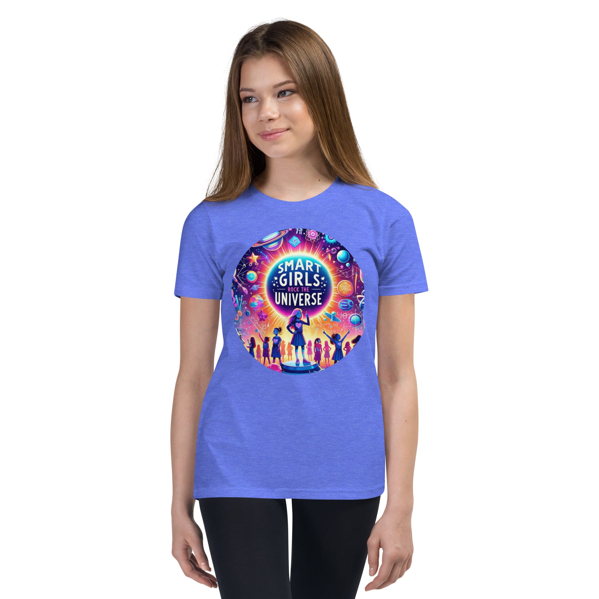 Smart Girls Rock The Universe Tee - Inspirational STEM Shirt for Girls | STEAM Evolution