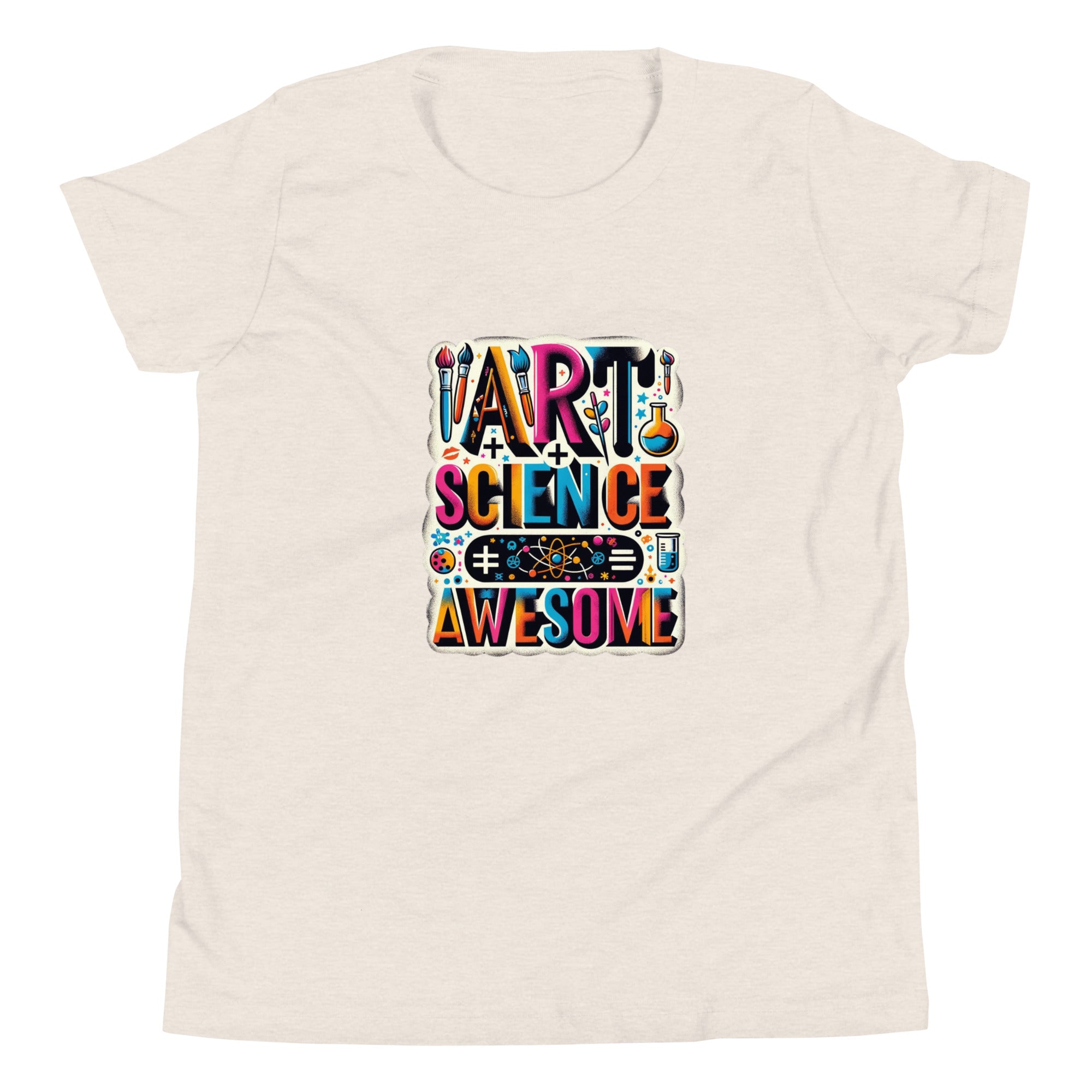 Art and Science = Awesome Unisex Kids' T-Shirt - STEAM Evolution Inspirational Tee