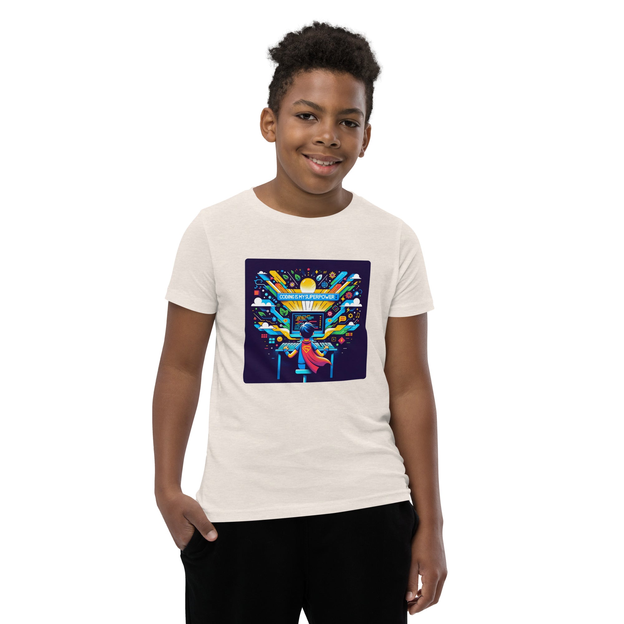 Coding Is My Superpower - Boys' Coding Tee | STEAM Evolution