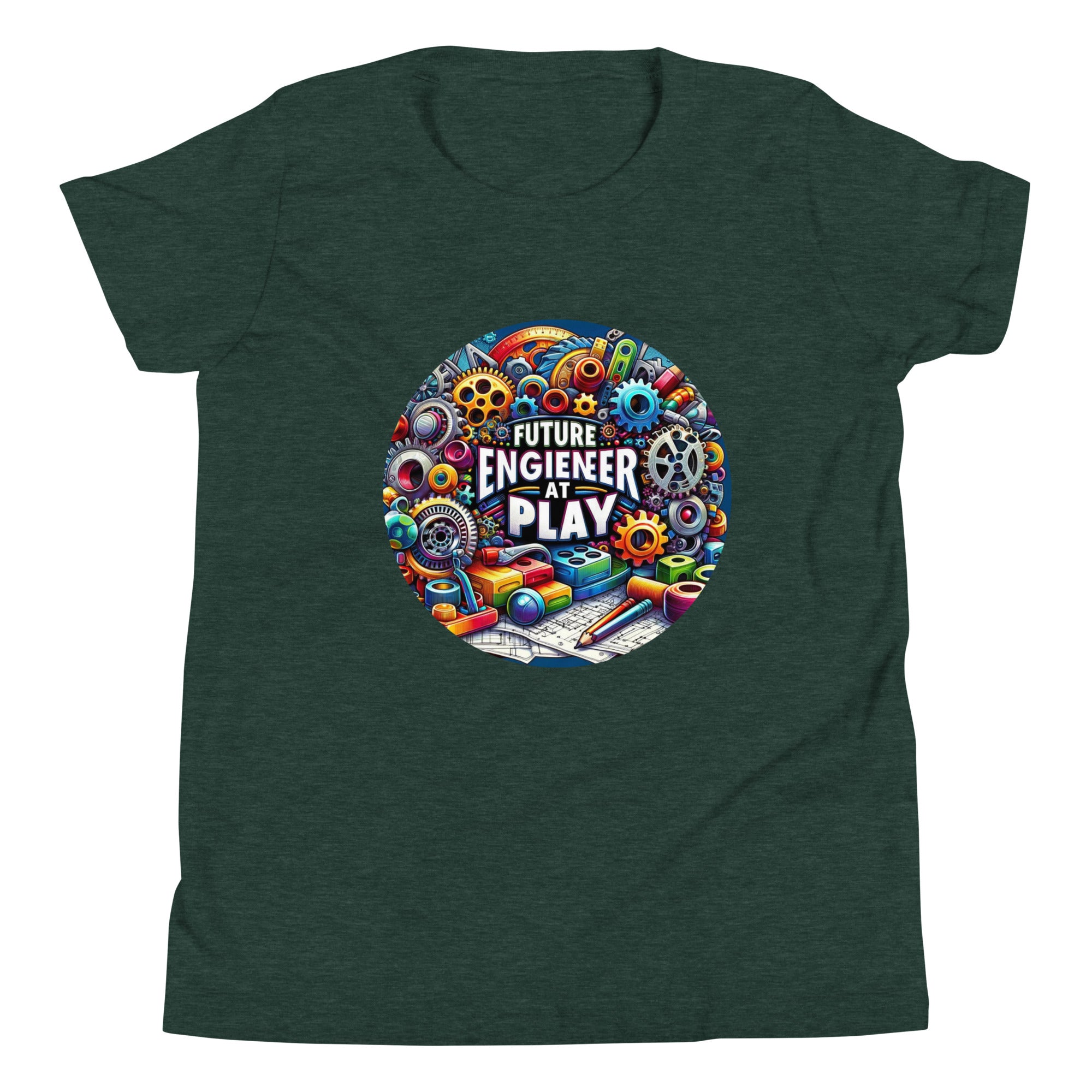 Future Engineer At Play Unisex Kids' T-Shirt - Inspiring STEM Tee | STEAM Evolution