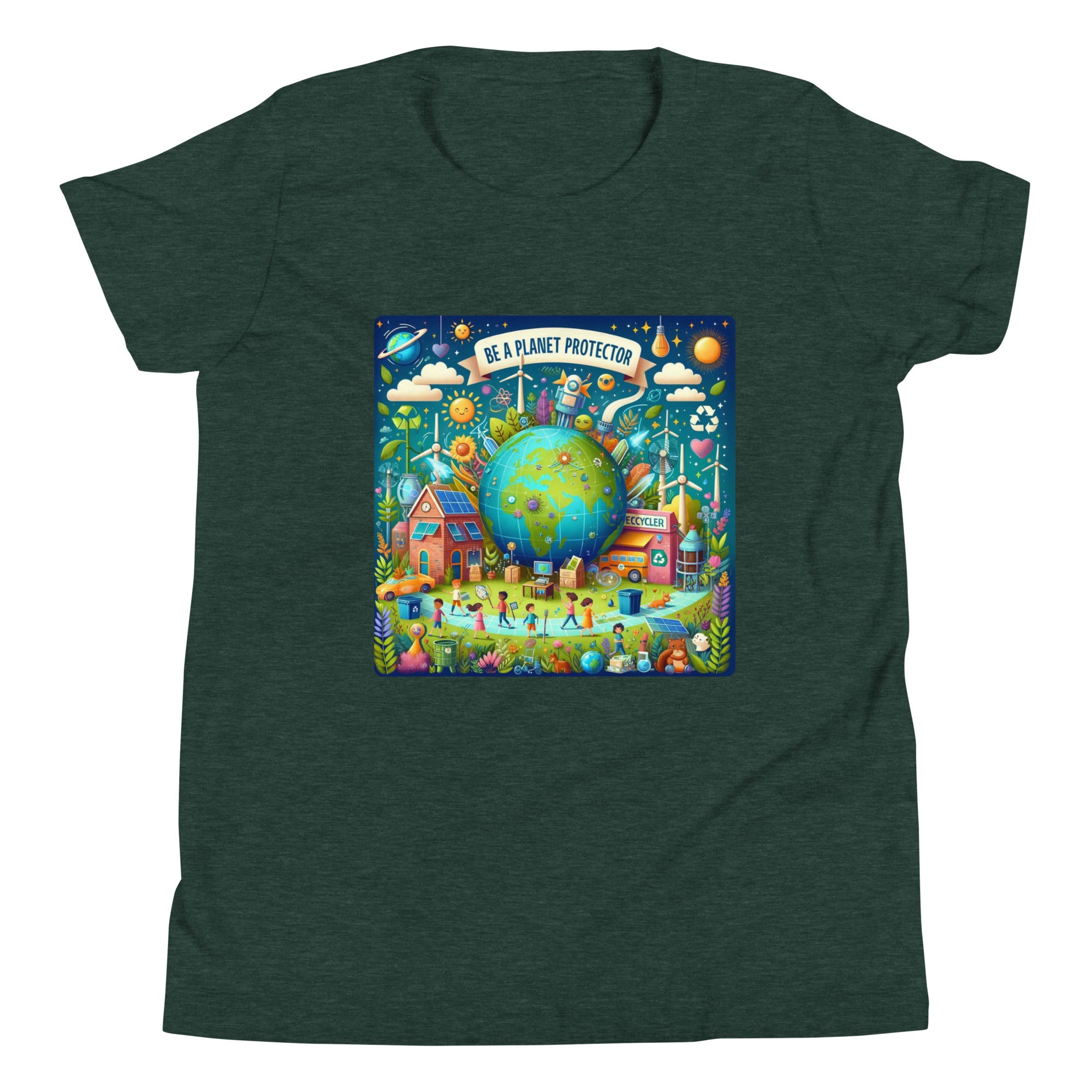 Be A Planet Protector Unisex Kids' T-Shirt - Eco-Friendly STEAM Tee | STEAM Evolution