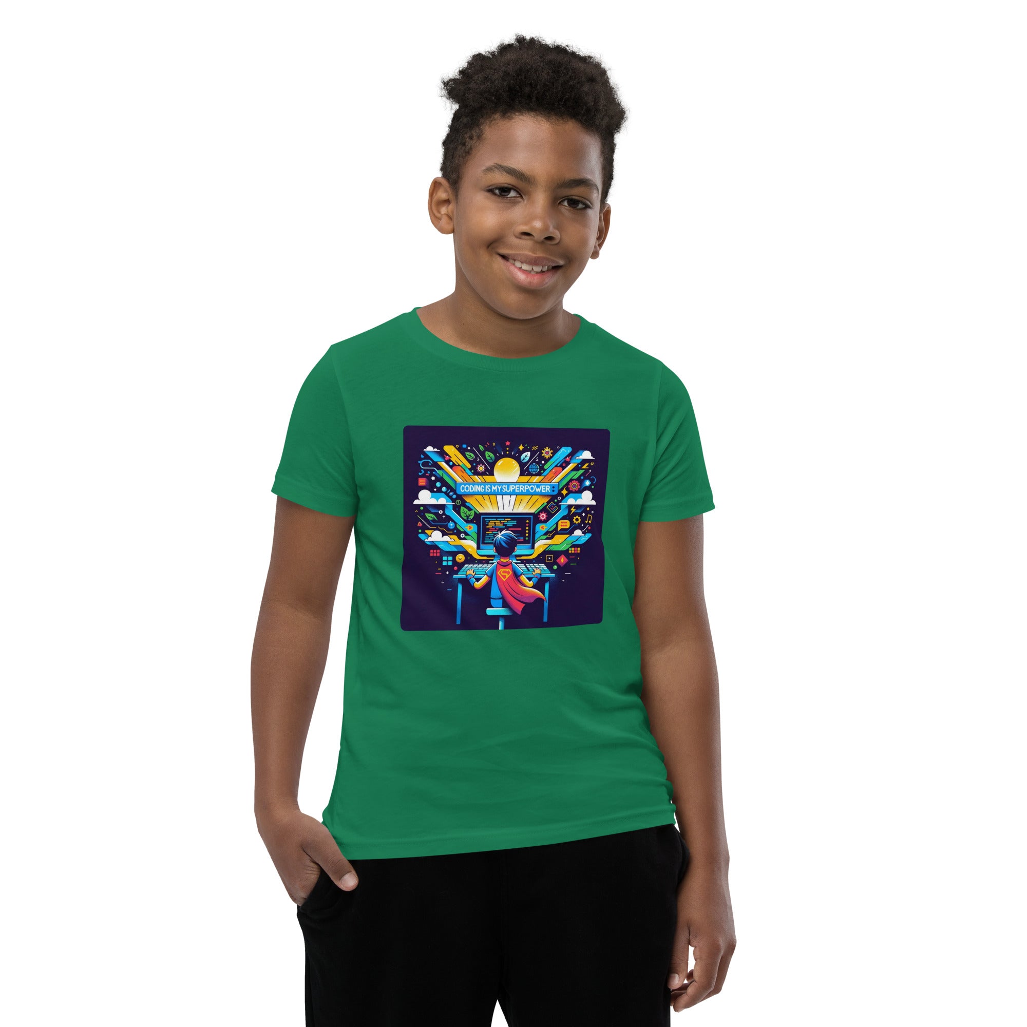 Coding Is My Superpower - Boys' Coding Tee | STEAM Evolution