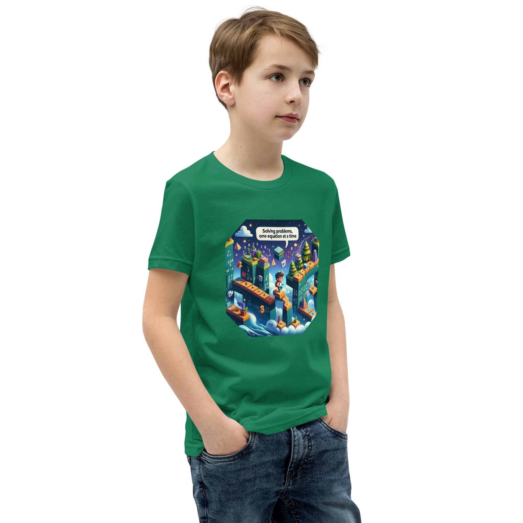 Solving Problems One Equation At A Time - Boys' Math Tee | STEAM Evolution