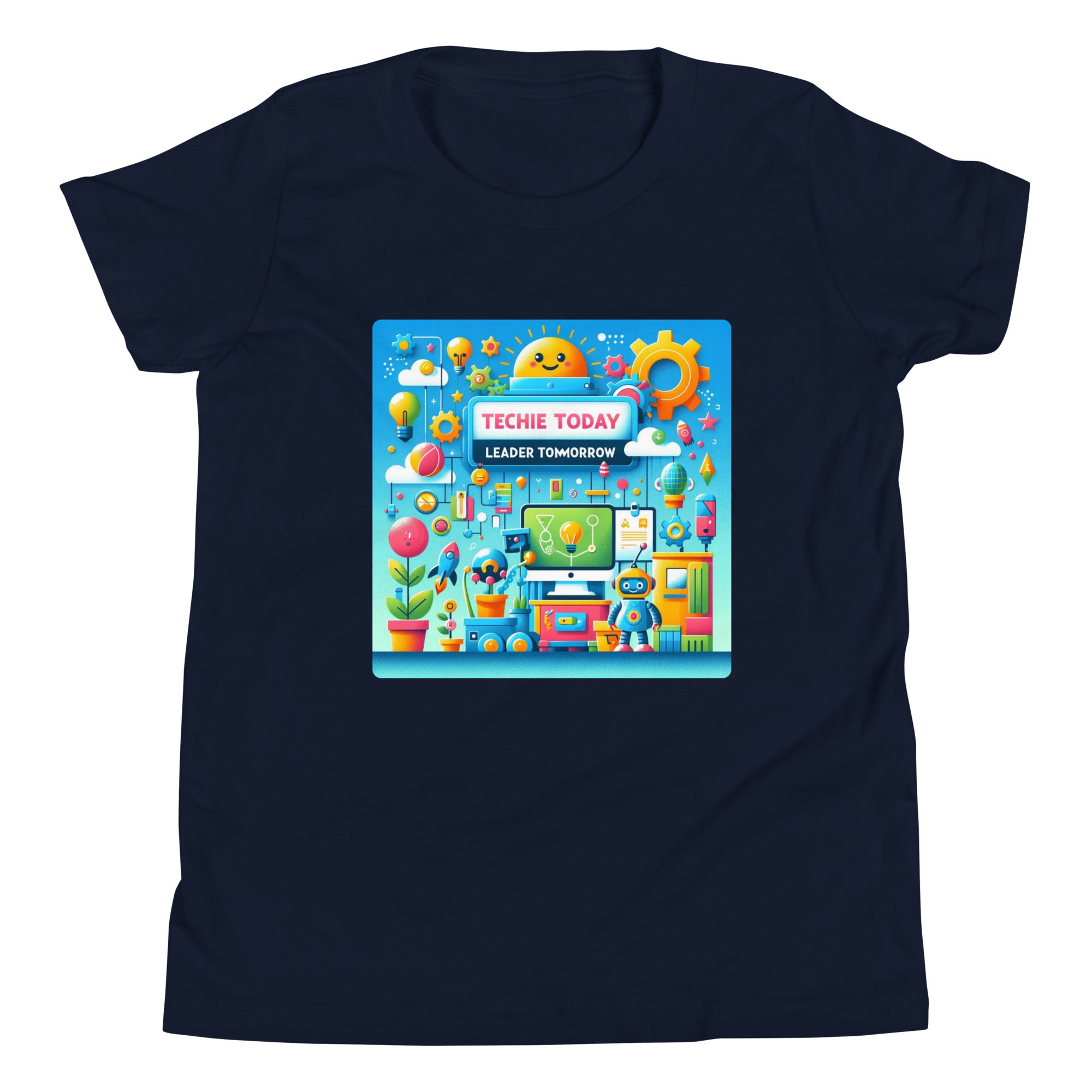 Techie Today, Leader Tomorrow Unisex Kids' T-Shirt - Future Innovator Tee | STEAM Evolution