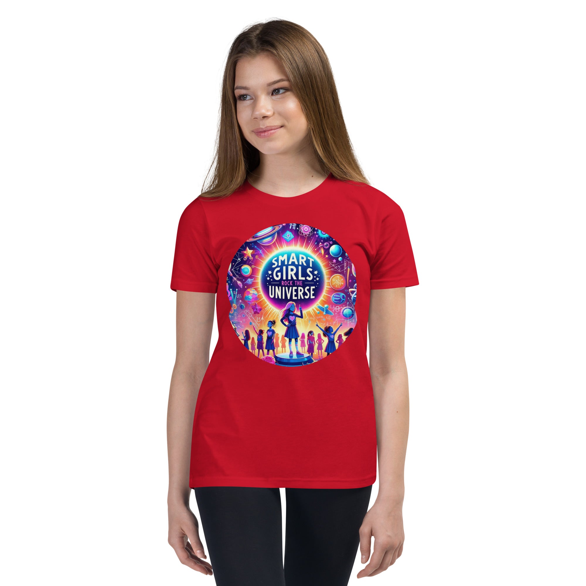 Smart Girls Rock The Universe Tee - Inspirational STEM Shirt for Girls | STEAM Evolution