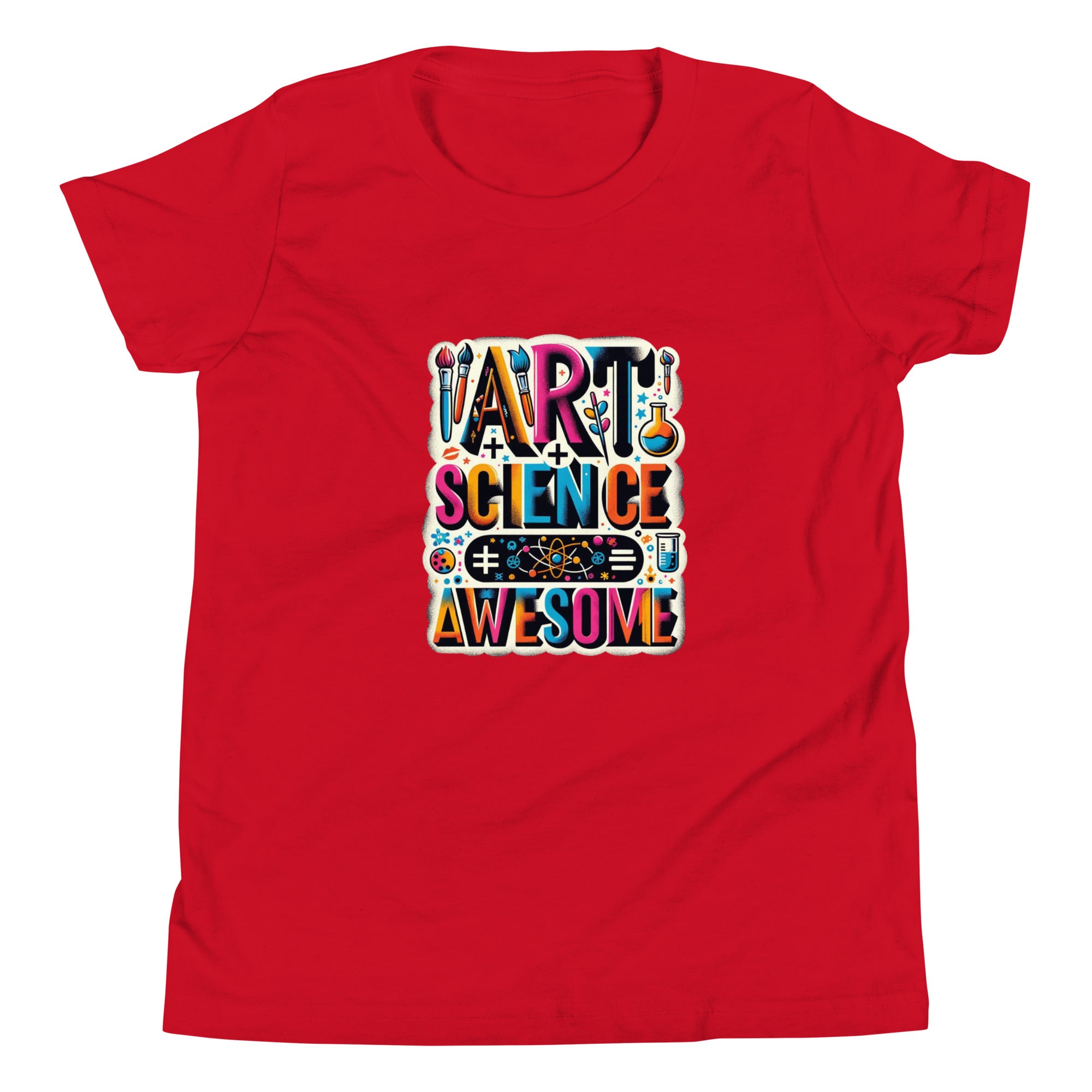 Art and Science = Awesome Unisex Kids' T-Shirt - STEAM Evolution Inspirational Tee