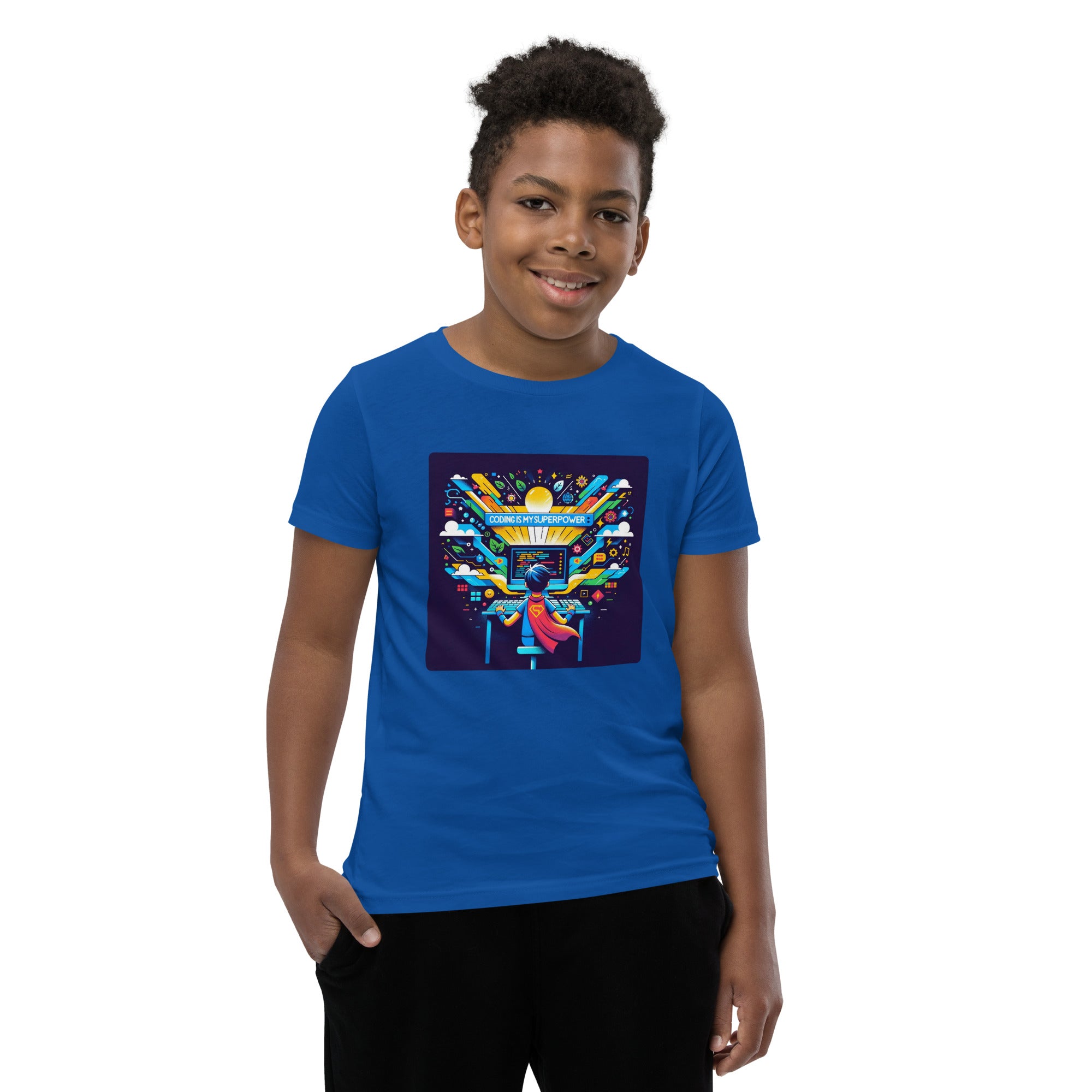 Coding Is My Superpower - Boys' Coding Tee | STEAM Evolution