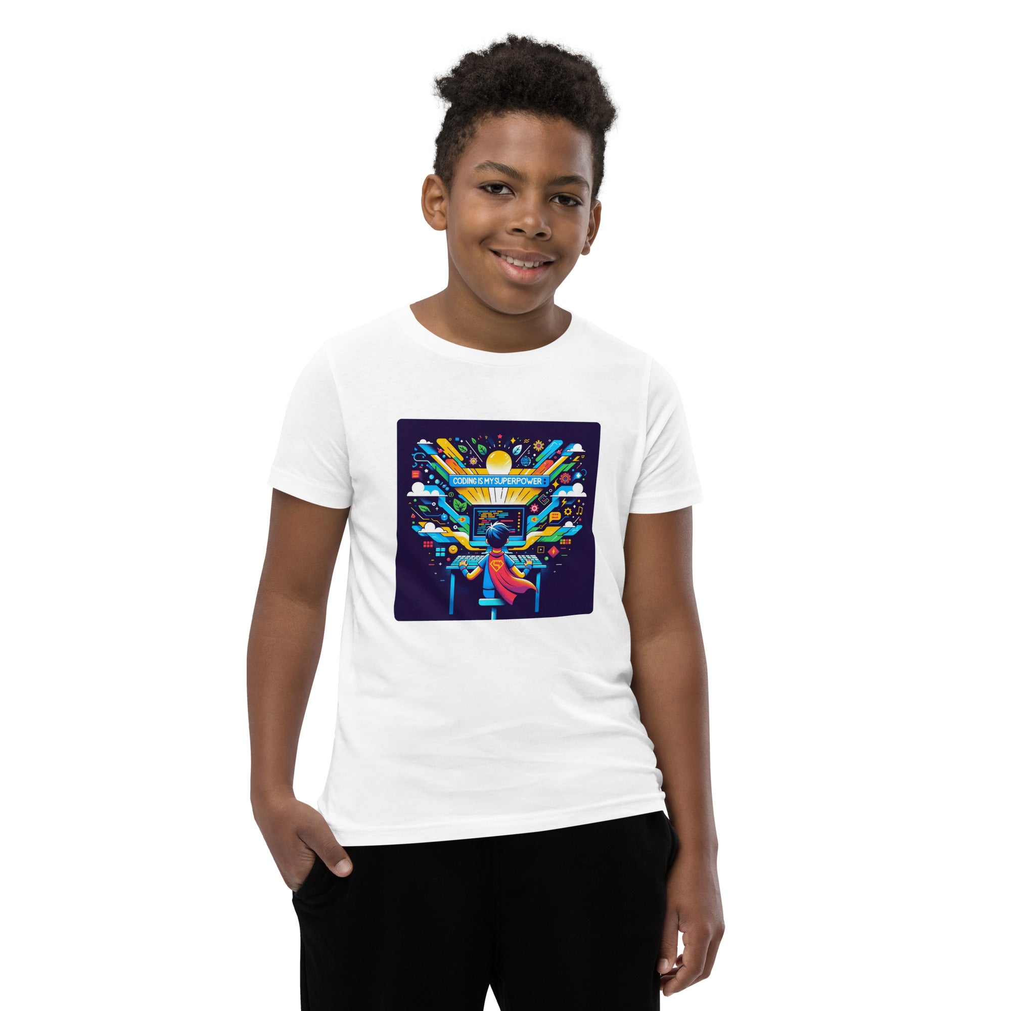 Coding Is My Superpower - Boys' Coding Tee | STEAM Evolution